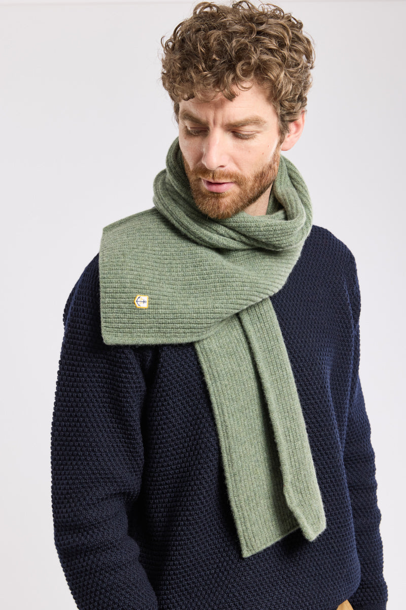 Echarpe côte perlée - lambswool - 2