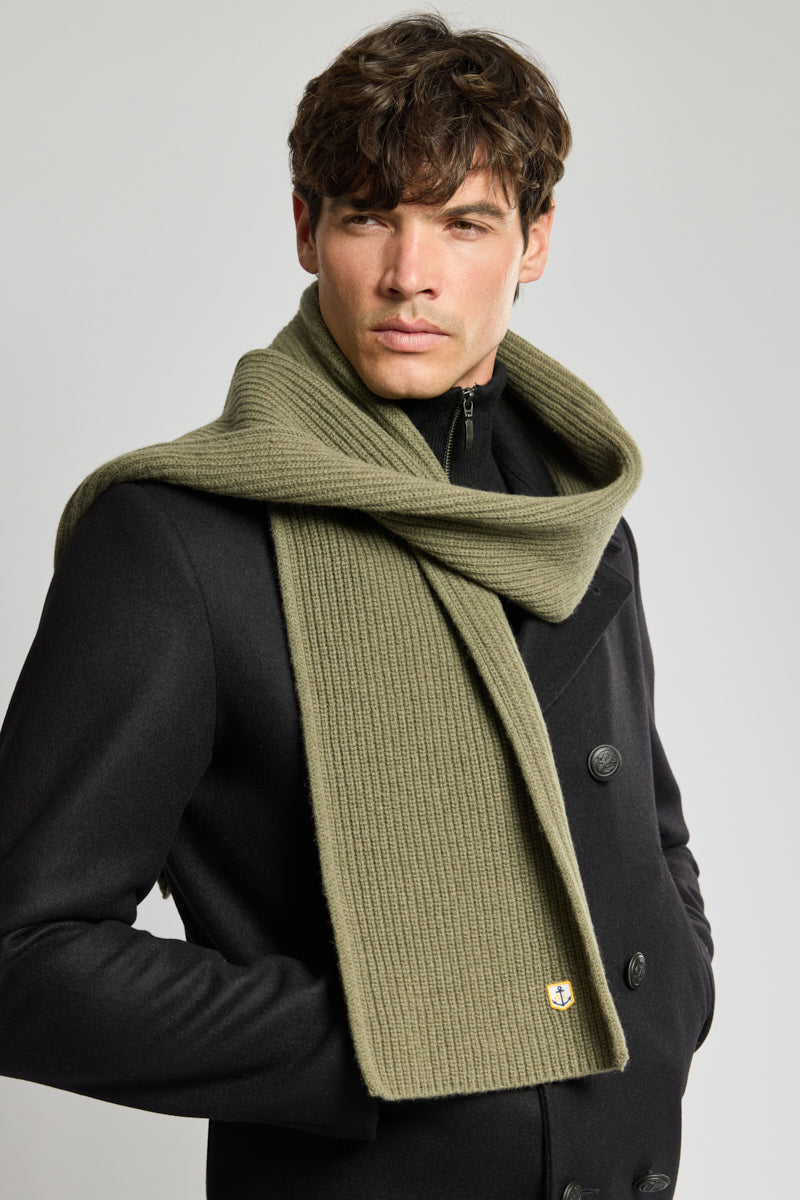 Echarpe côte perlée - lambswool - 3