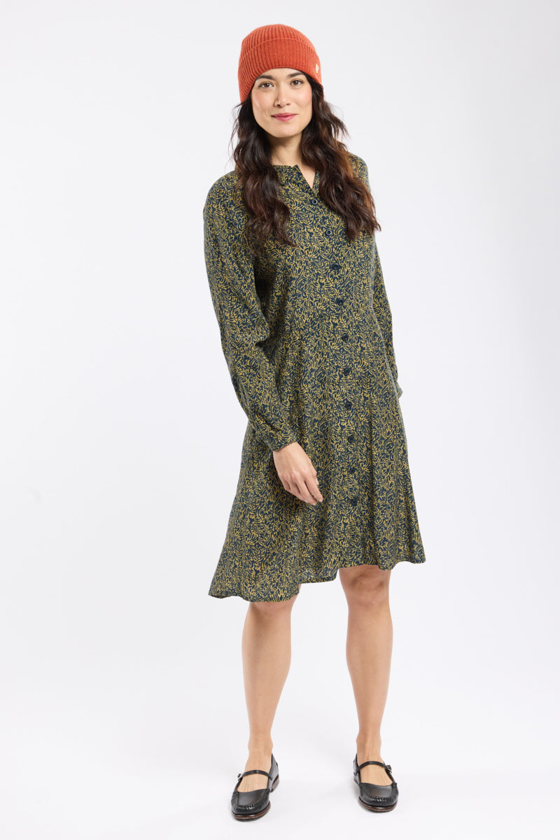 Robe chemise imprimée - Cupro - 1