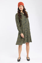 Robe chemise imprimée - Cupro - 1