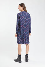Robe fleurie manches longues - 2