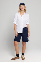 Bermuda taille élastique - coton - 1