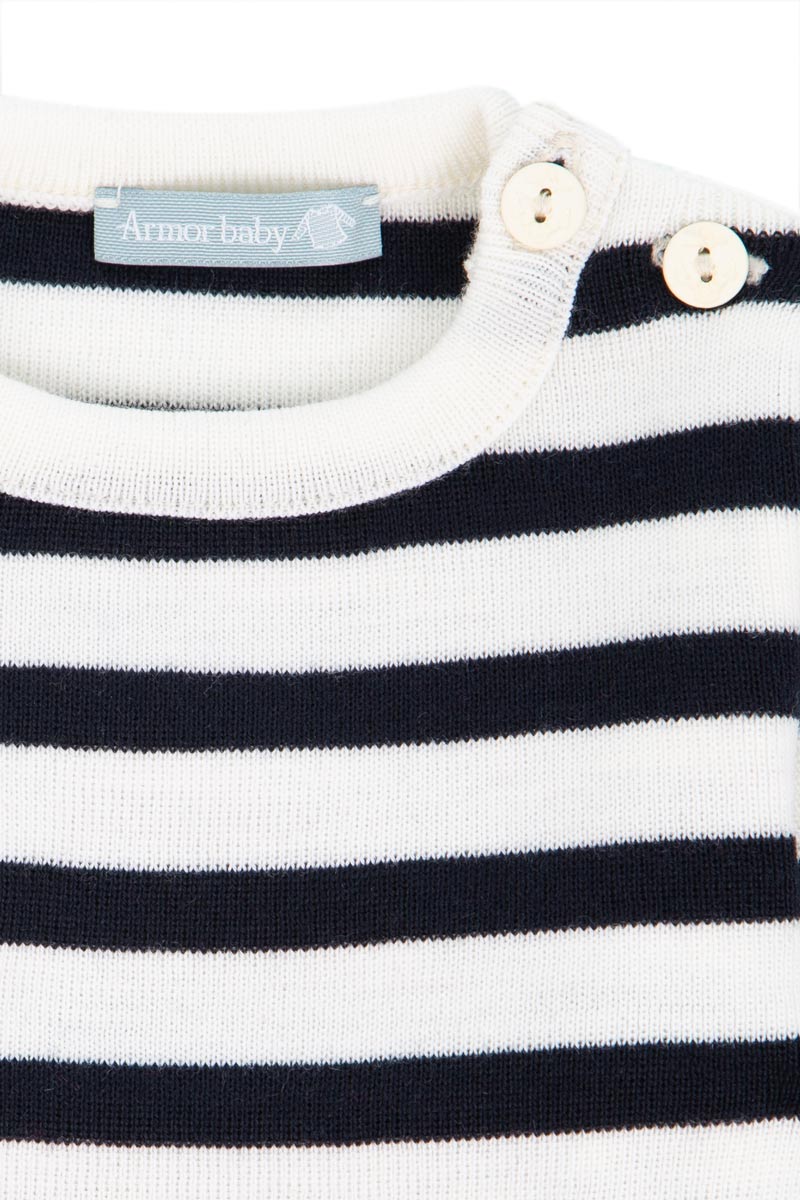 Pull marin rayé Briac Baby - laine - 2