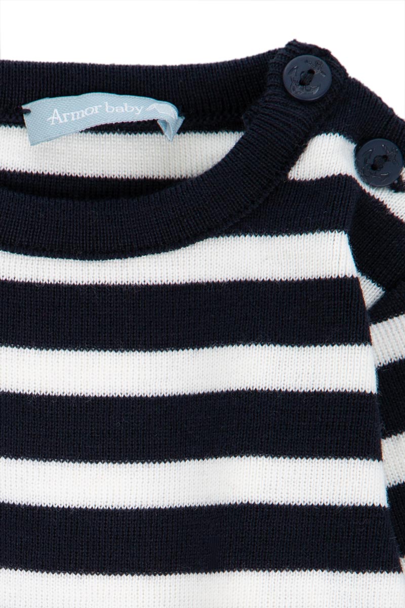 Pull marin rayé Briac Baby - laine - 4