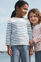 Marinière mouettes Kids - coton épais - 1