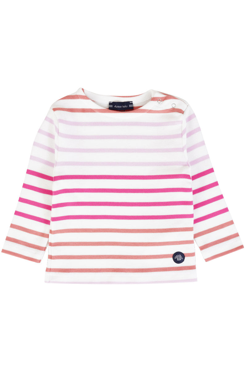 Marinière tricolore Baby - coton épais - 1