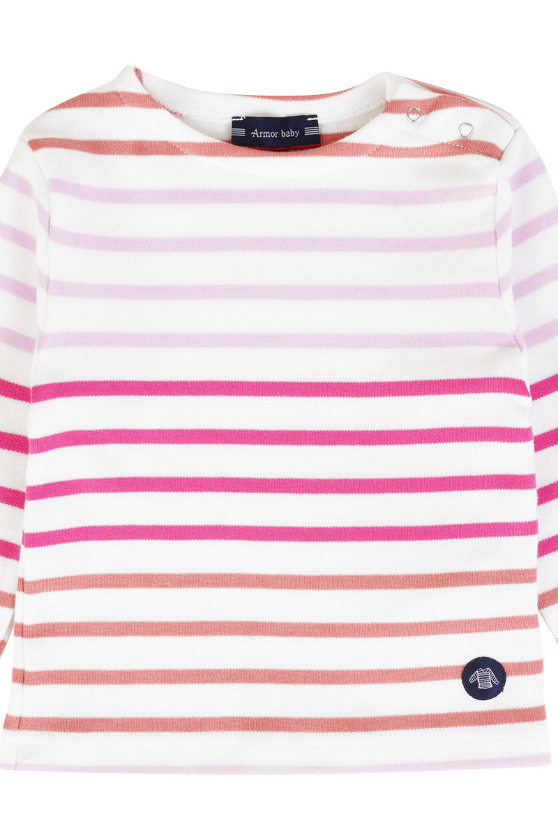Marinière tricolore Baby - coton épais - 2