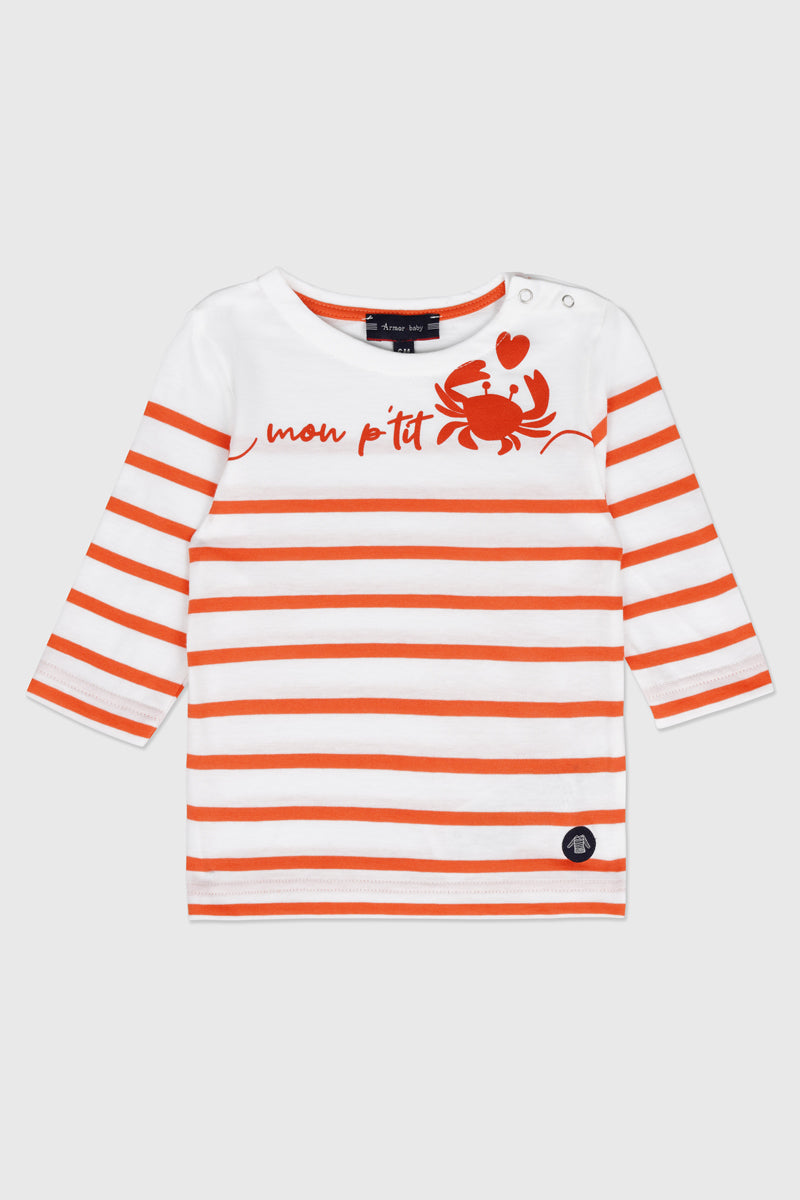 Marinière petit crabe Baby - coton léger - 1