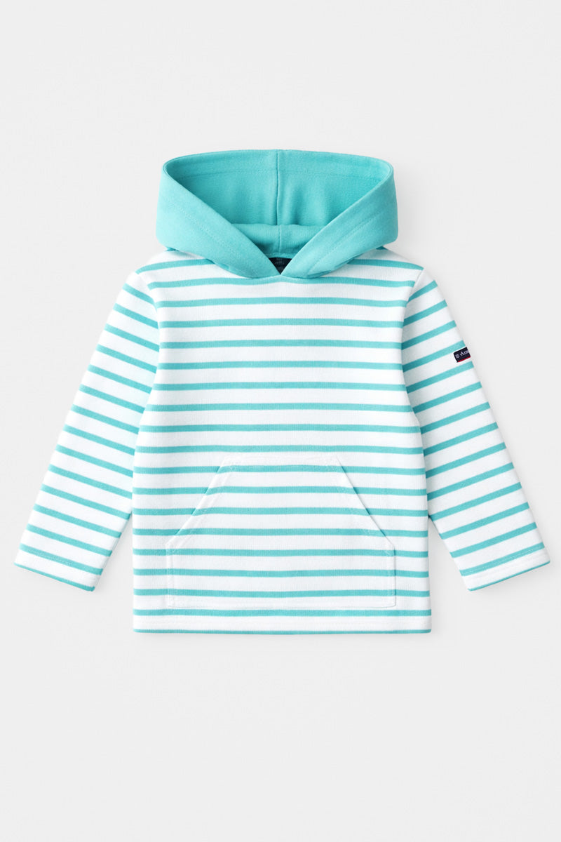 Marinière à capuche Kids - coton épais - 1