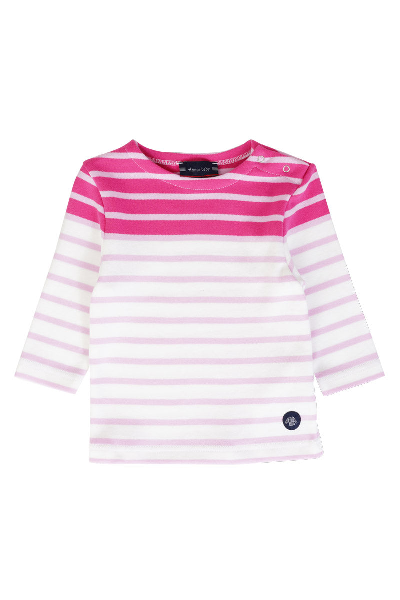 Marinière bicolore Baby - coton épais - 1