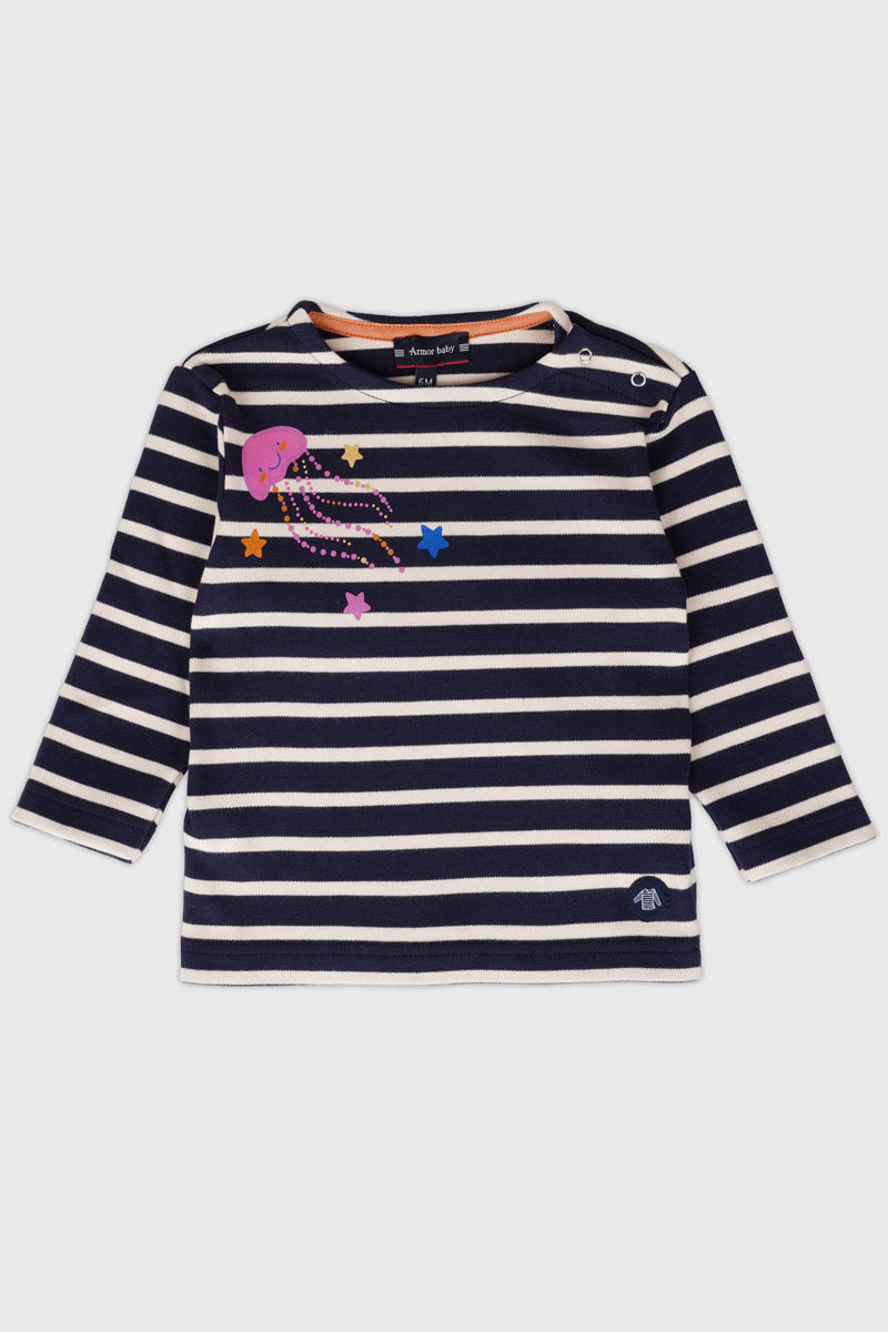 Marinière Baby - coton épais - 1