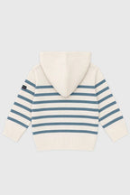 Cardigan à capuche Baby - coton et laine mérinos - 2