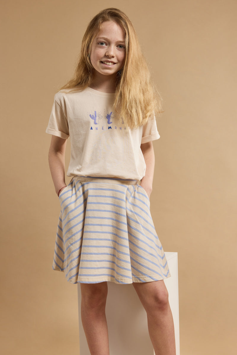 Jupe rayée Kids - coton léger - 1