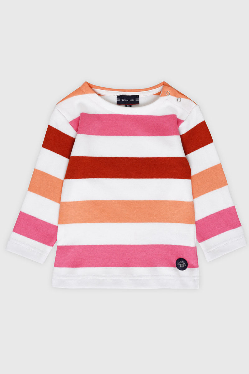 Marinière tricolore Baby - coton épais - 1