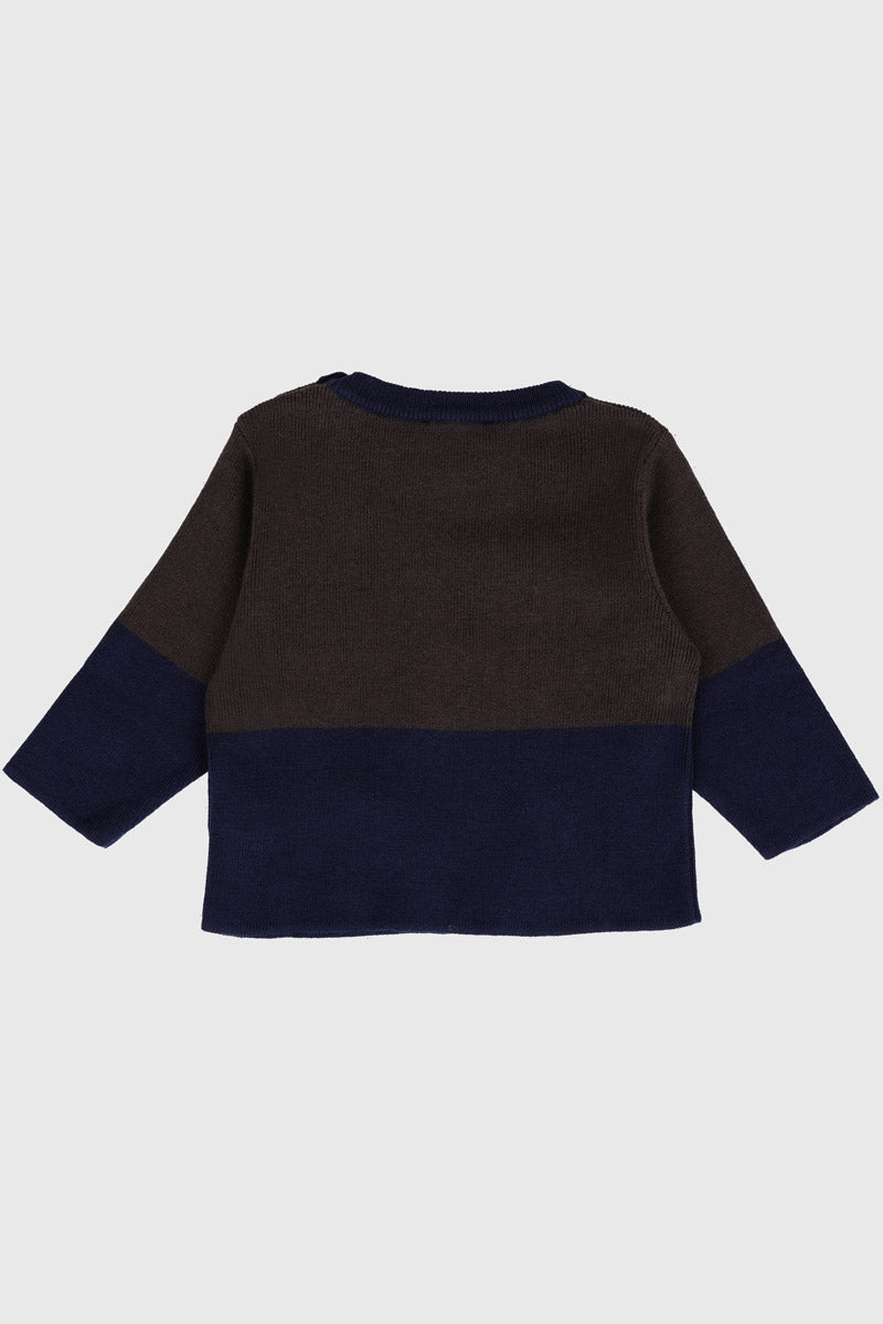 Pull marin Baby - coton et laine - 2