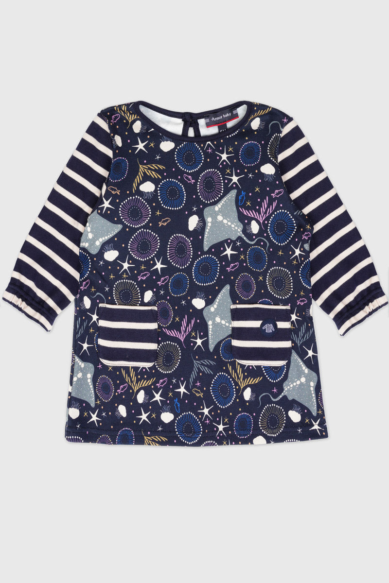 Robe cosmos Baby - coton épais - 1