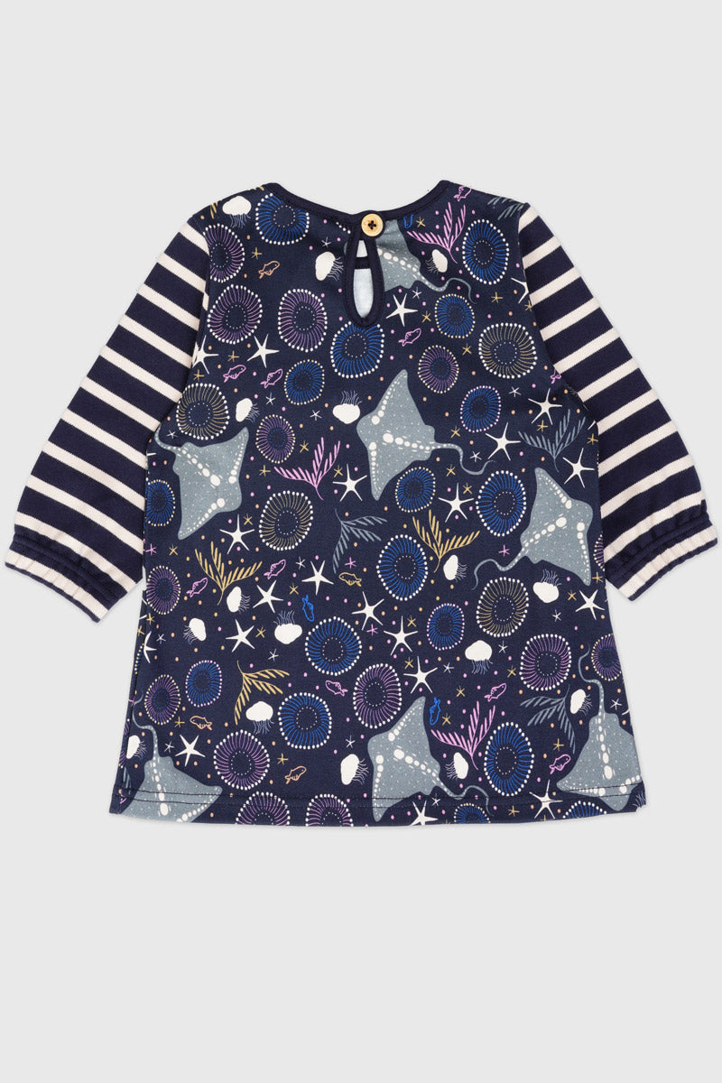 Robe cosmos Baby - coton épais - 2
