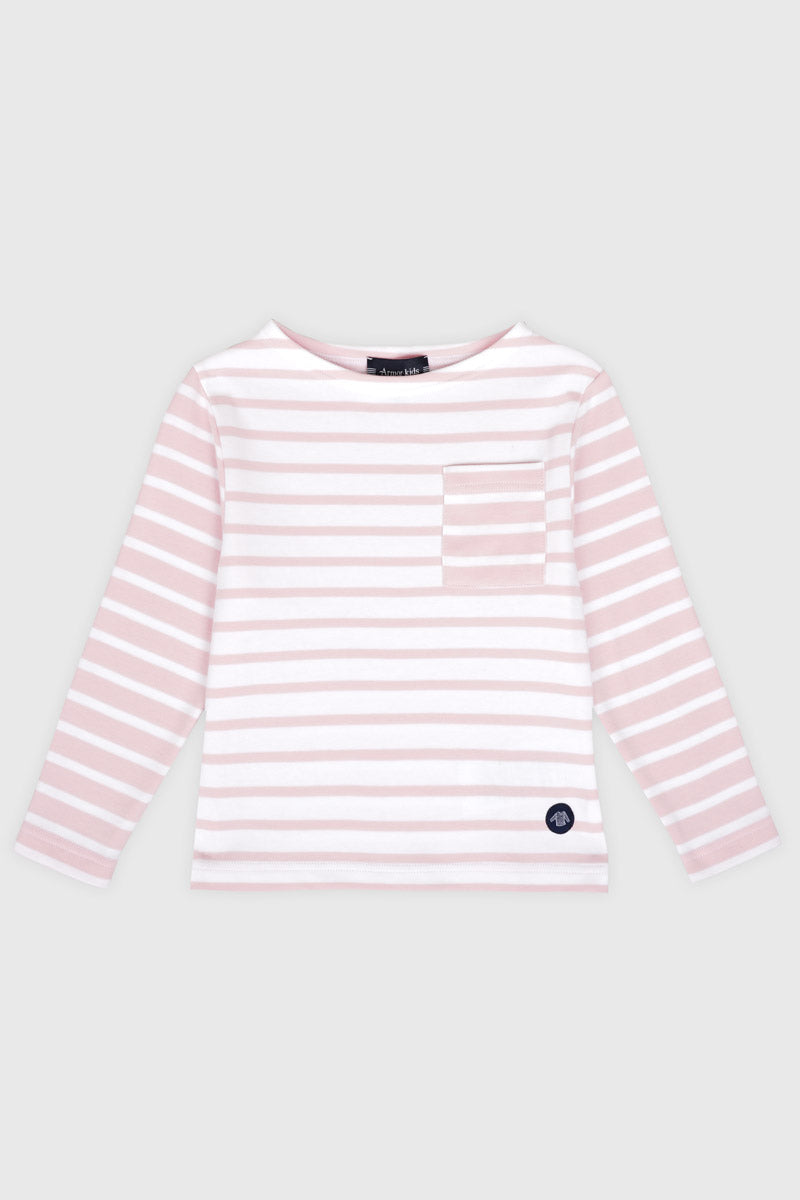 Marinière avec poche Kids - coton épais - 1