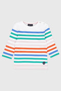 Marinière multicolore Baby - coton léger - 1