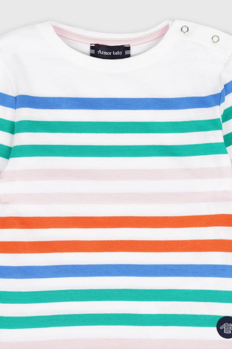 Marinière multicolore Baby - coton léger - 2