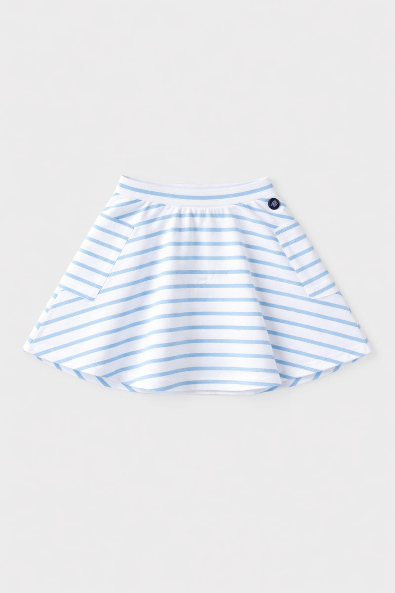 Jupe rayée Kids - coton léger - 1