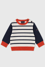 Pull marin Baby - coton et laine - 1