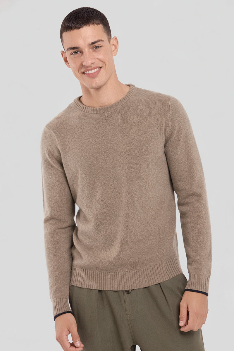 Pull col rond Bérac - laine - 1