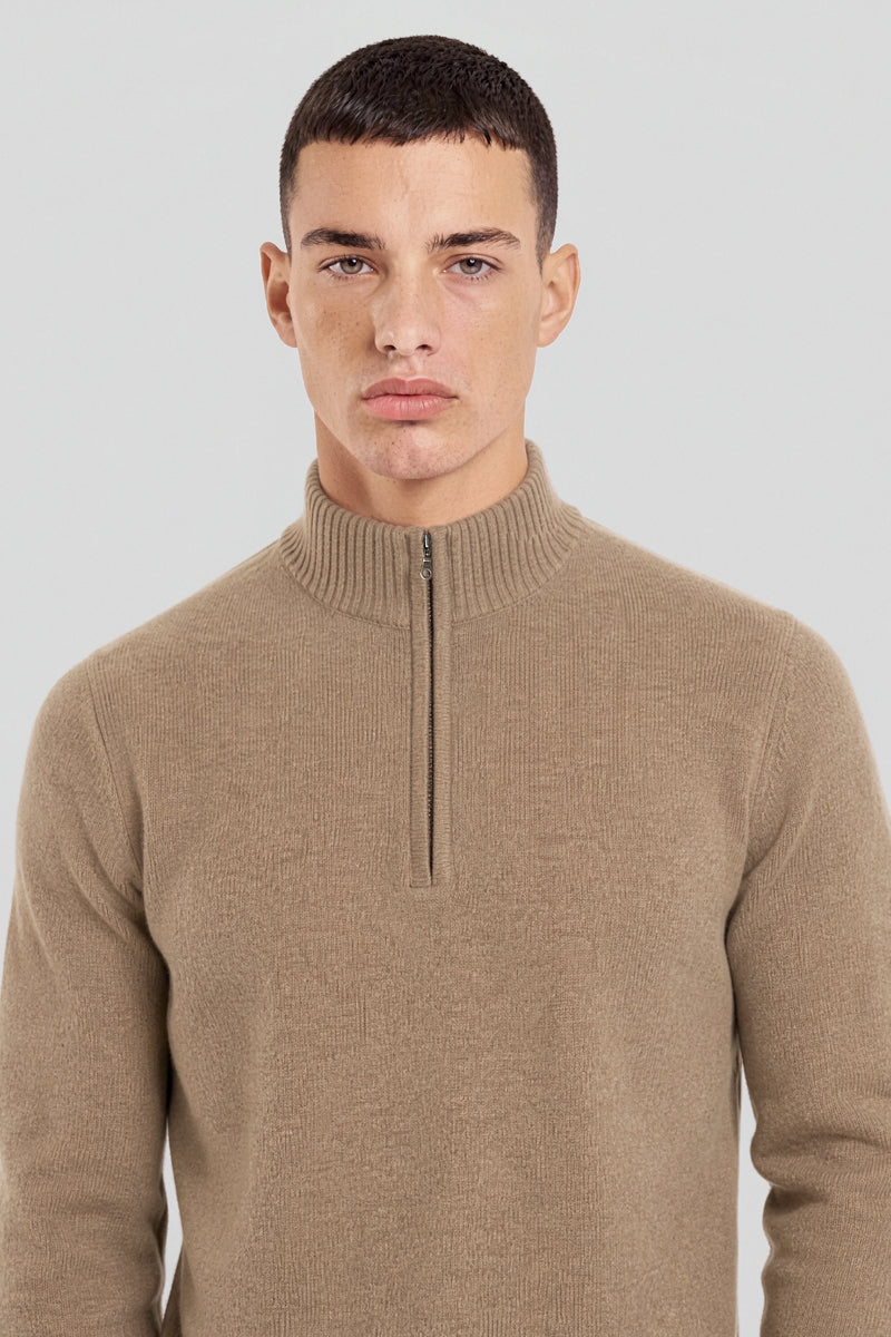 Pull col montant zippé Bérac - laine - 6