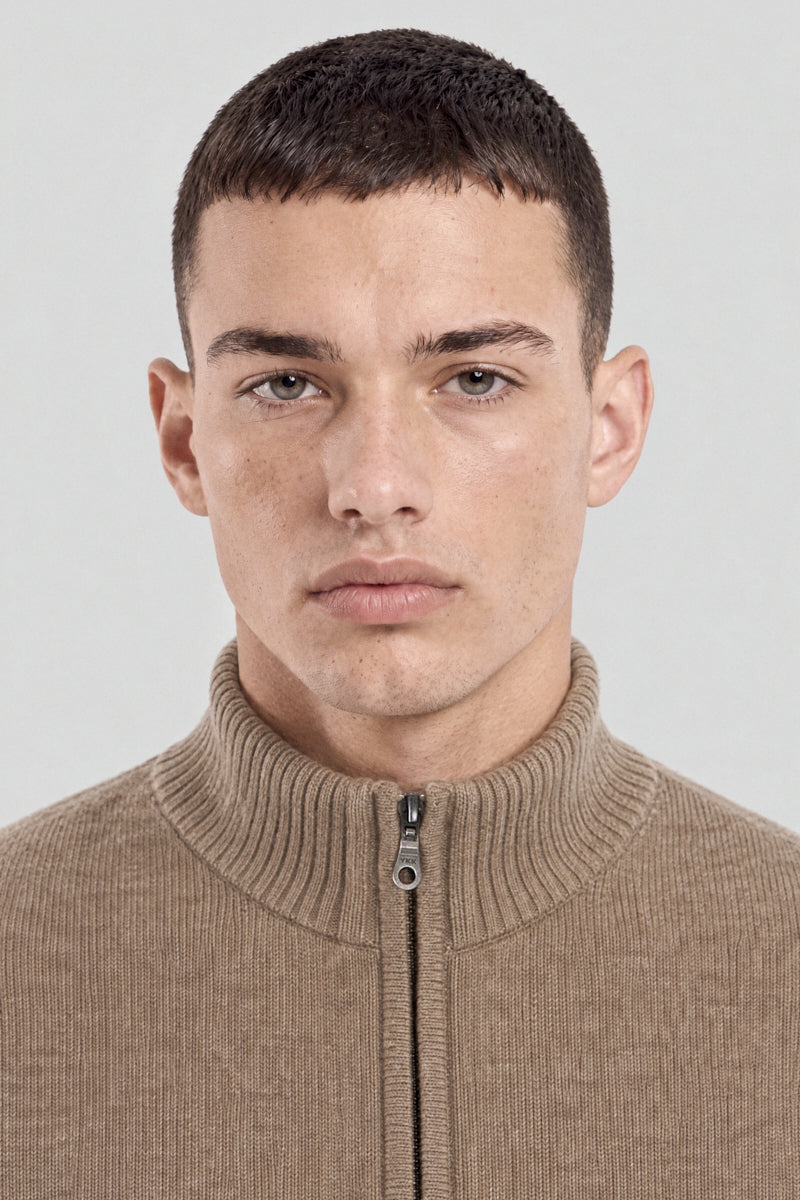 Gilet zippé col montant Bérac - laine - 2