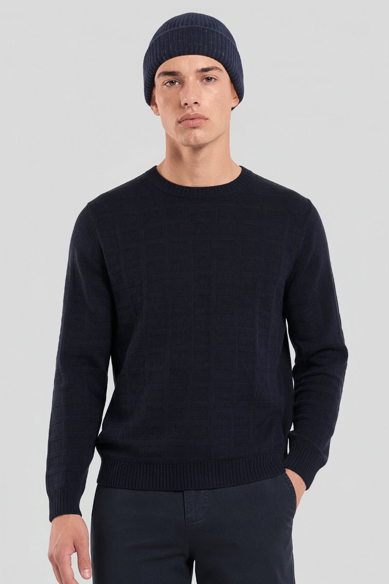 Pull col rond Bérac - laine - 1