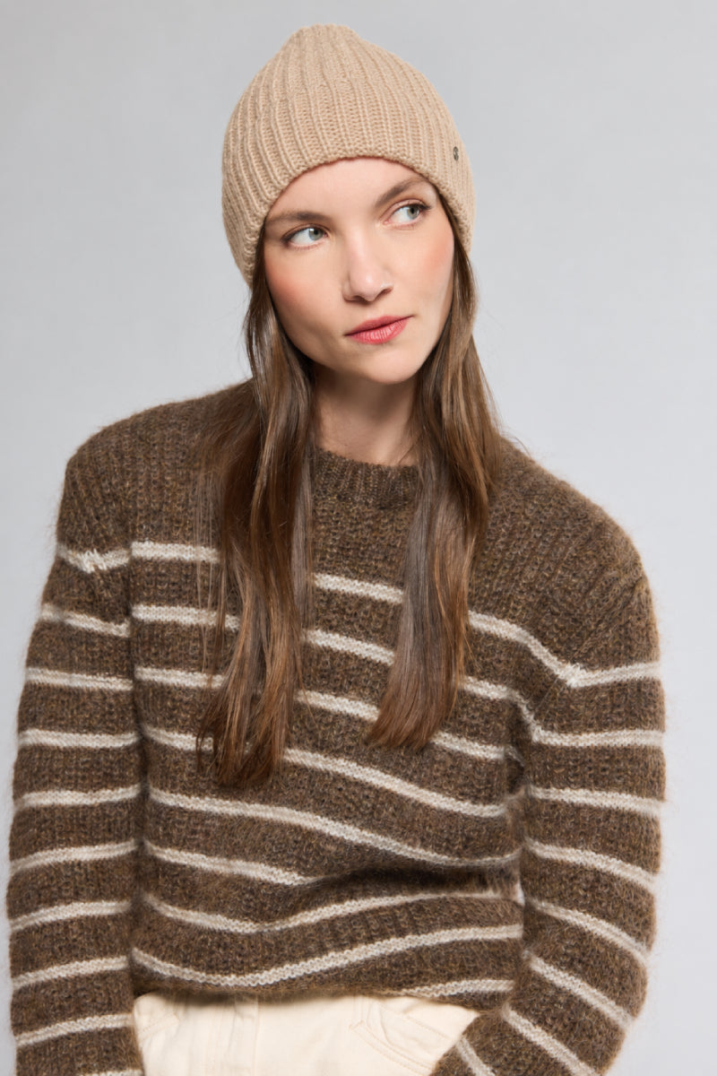Bonnet Sterenn - laine et coton - 4