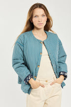 Veste matelassée réversible - coton - 2