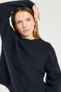 Pull côte perlée fantaisie - mohair - 1