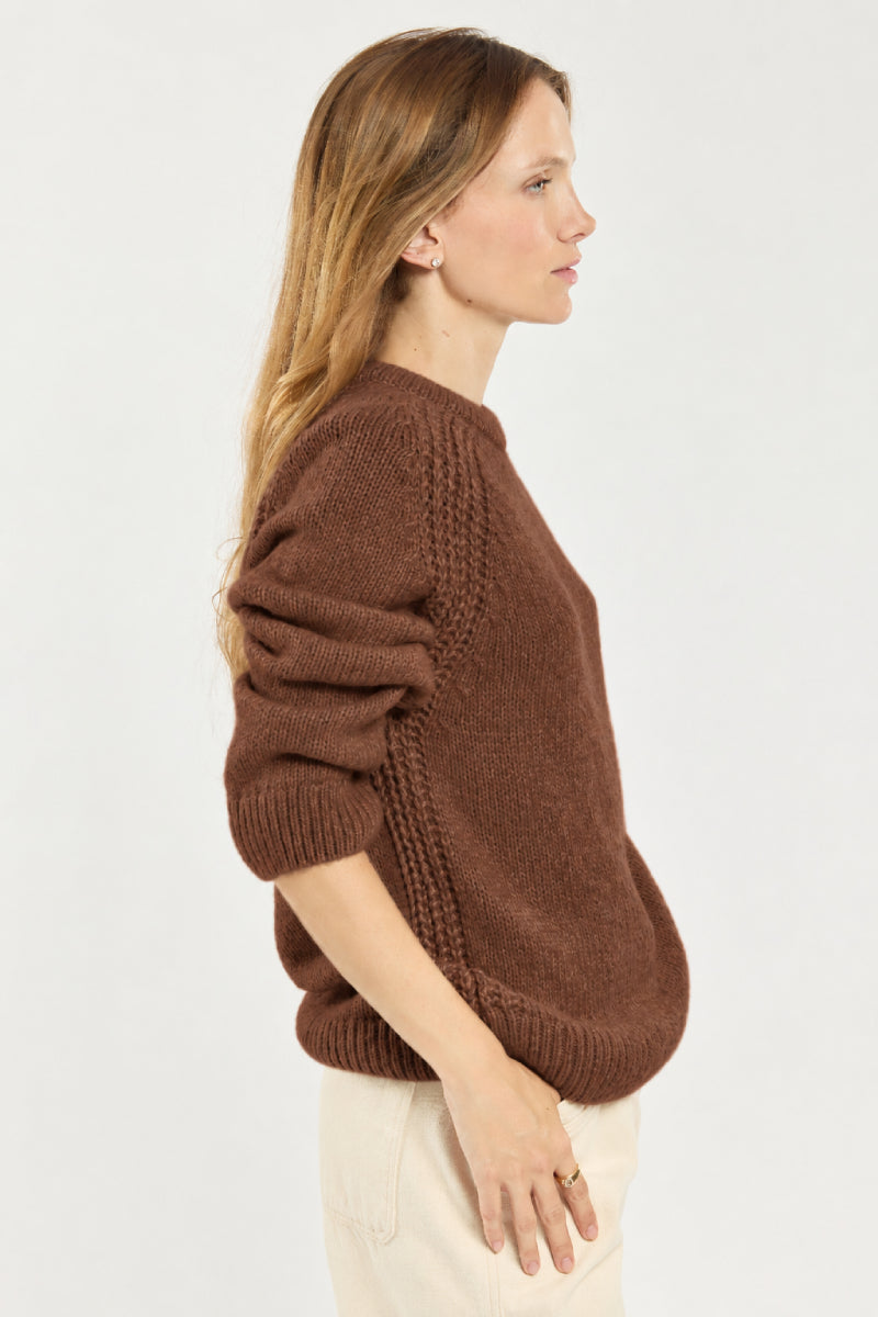 Pull col rond - laine - 2