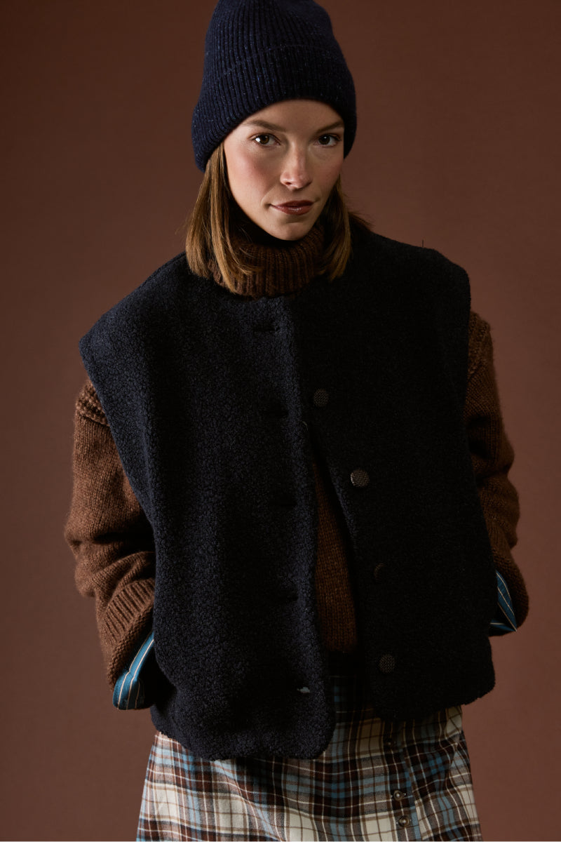 Veste sans manches - laine - 1