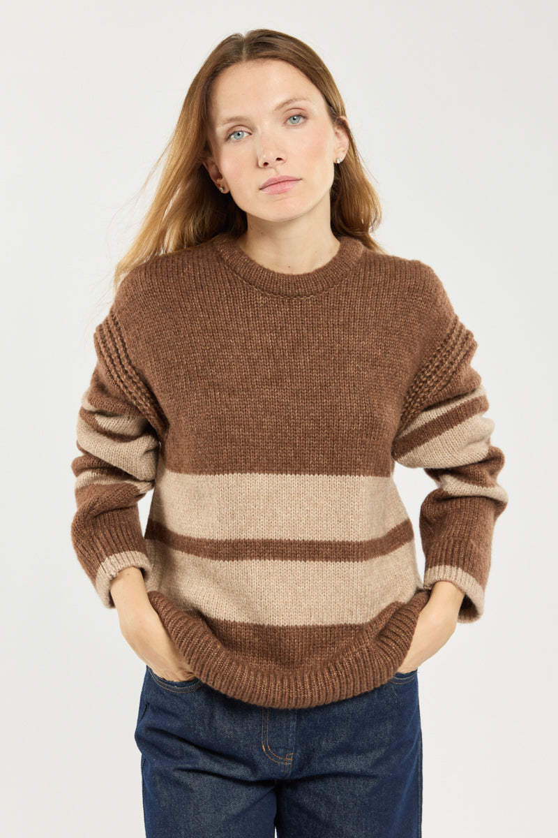 Pull color block - laine - 1